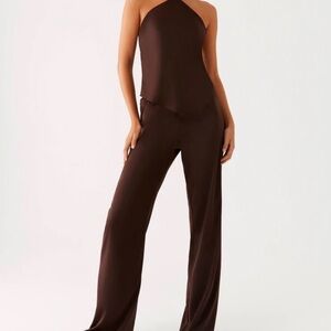 PEPPERMAYO Brown Women's satin pants